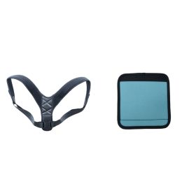 Medical Clavicle Posture Corrector Lower Back Correction Strap (Option: Black set-XL)