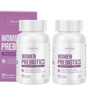 Vaginal Probiotics Women Ph Balance Pills Female Gut Health Prebiotics 60 Billion CFU Capsules Digestive Urinary Tract Support (Option: Unflavored-60Count 2Packs)