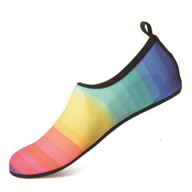 Men's Water Shoes Quick Drying Swimming Socks Women Yoga Shoes Summer Aqua Sandals Non Slip Barefoot Slippers for Beach Vacation (Color: P29, size: 46-47 (feet 27.5cm))