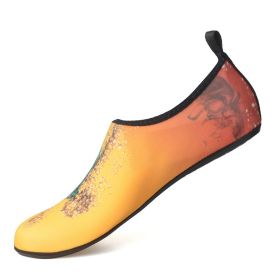 Men's Water Shoes Quick Drying Swimming Socks Women Yoga Shoes Summer Aqua Sandals Non Slip Barefoot Slippers for Beach Vacation (Color: P28, size: 40-41 (feet 24.5cm))