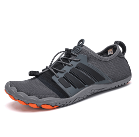 New couple fitness sneakers beach swimming shoes multifunctional outdoor shoes (Color: Dark Grey, size: 43)