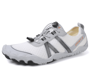 Couples fitness sneakers outdoor beach swimming shoes anti-slip wear-resistant men's and women's running shoes yoga shoes professional upstream s (Color: White, size: 47)