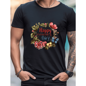 Celebrate in Style with This 100% Cotton Men's Valentine's Day Tee (Style: 199)