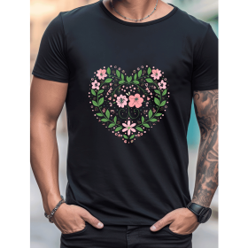 Celebrate in Style with This 100% Cotton Men's Valentine's Day Tee (Style: 234)