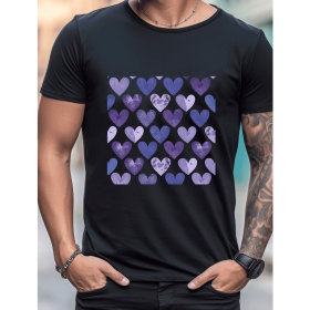 Celebrate in Style with This 100% Cotton Men's Valentine's Day Tee (Style: 48)