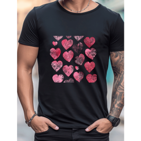 Celebrate in Style with This 100% Cotton Men's Valentine's Day Tee (Style: 500)